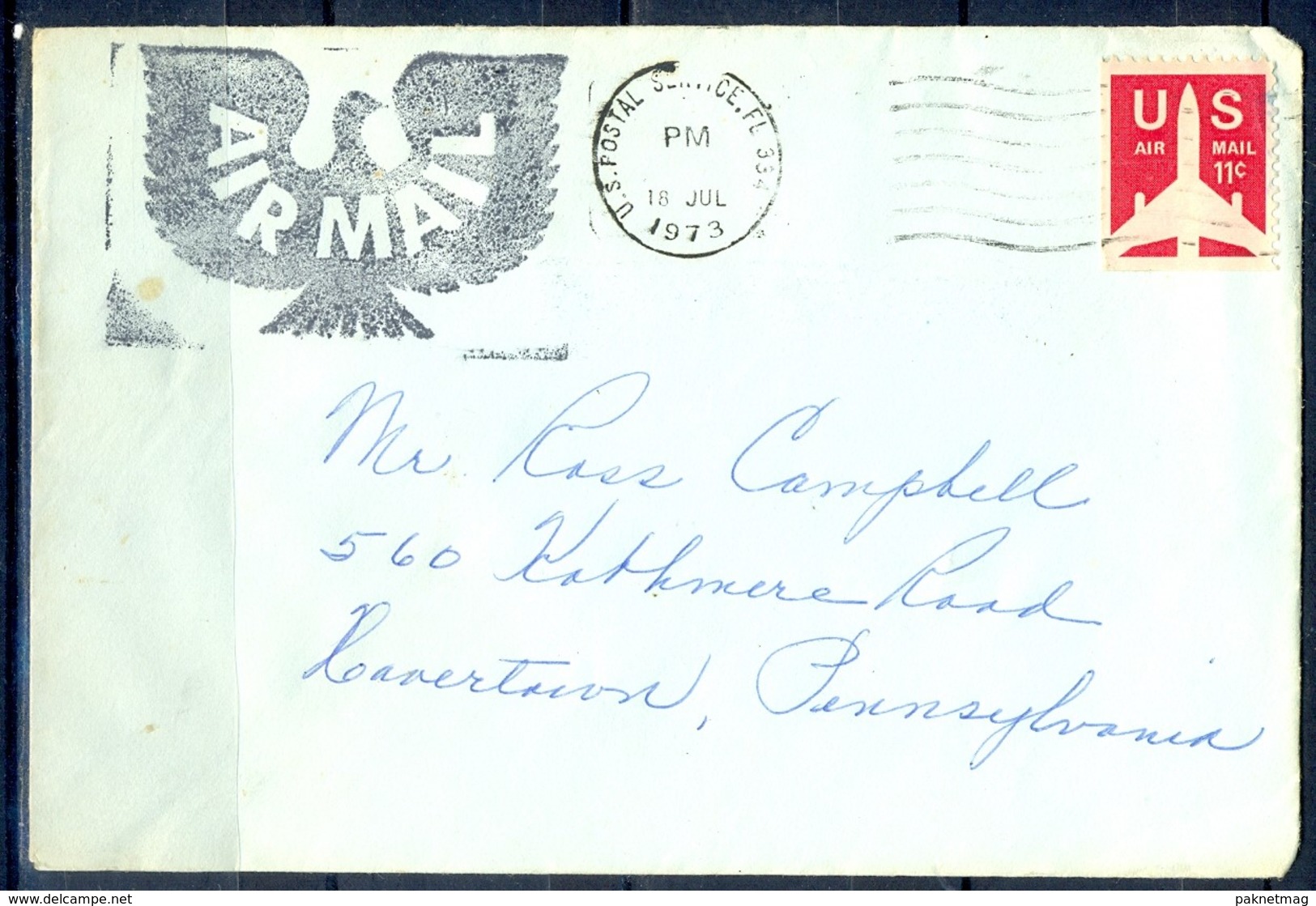 K42- USA United States Postal History Cover. - Poststempel