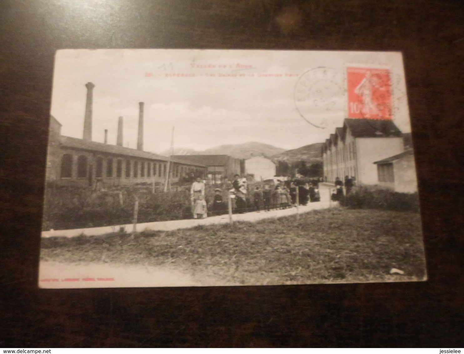 CPA ANIMEE - ESPERAZA - VALLEE DE L AUDE - LES USINES - Industrie