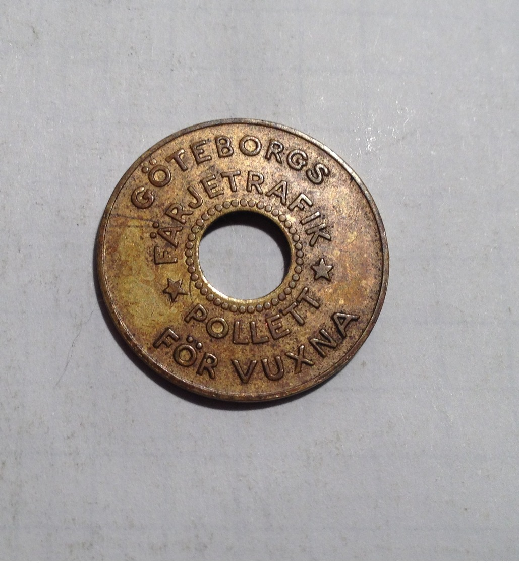 TOKEN GETTONE SVEZIA SVERIGE TRANSIT GOTEBORGS - Monetary /of Necessity