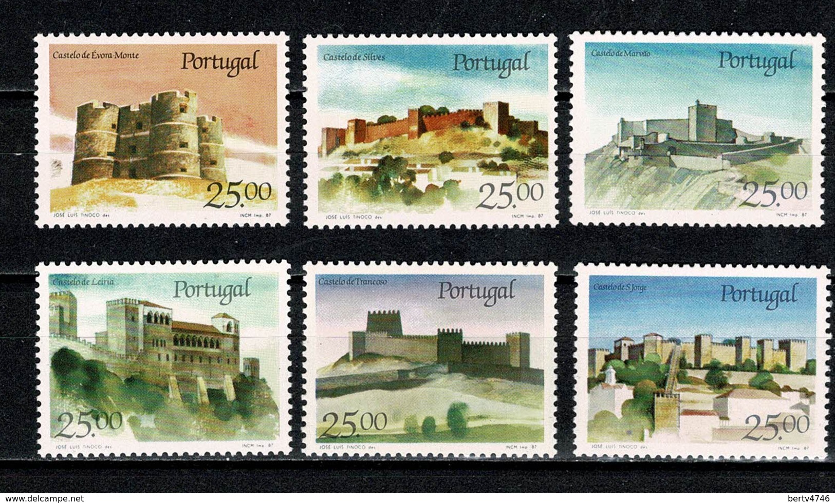 Portugal  1987 Yv. 1685/86*, 1697/98*, 1709/10* MH (2 Scans) - Nuevos