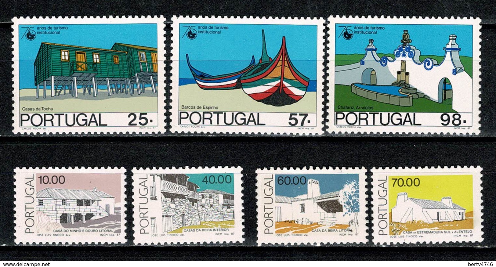Portugal  1987 Yv. 1687/89*, 1690/93* MH (2 Scans) - Neufs