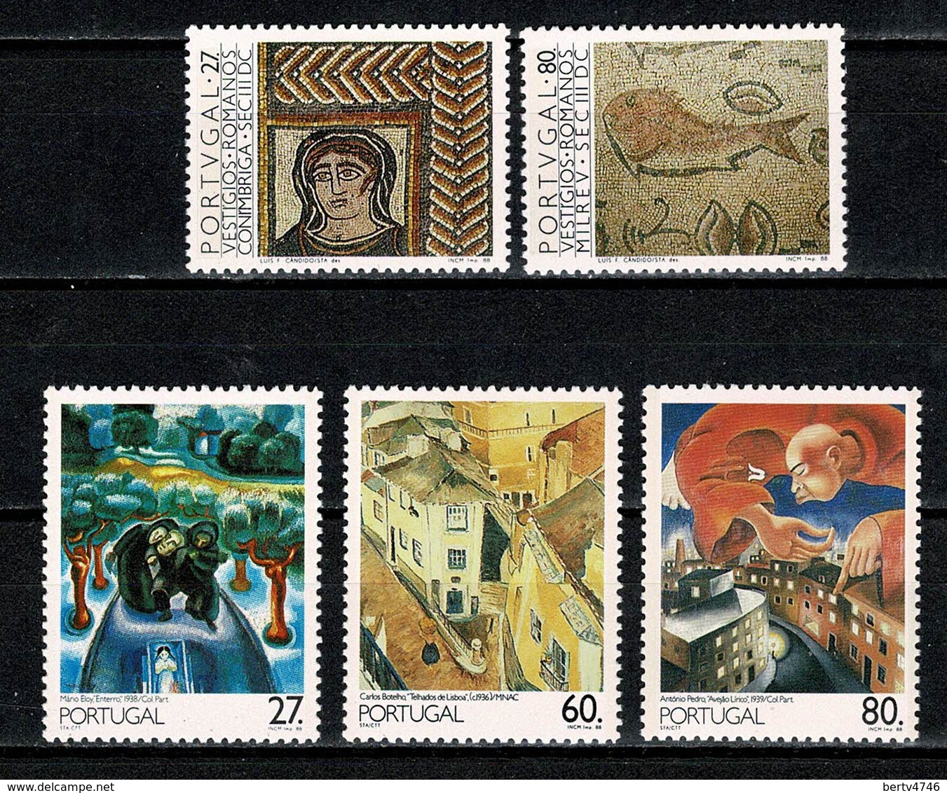 Portugal  1988 Yv. 1745/46*, 1747/49* MH (2 Scans) - Neufs
