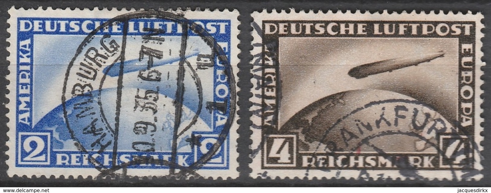 Deutsches Reich    .     Michel       .    423/424     .       O        .      Gebraucht - Oblitérés