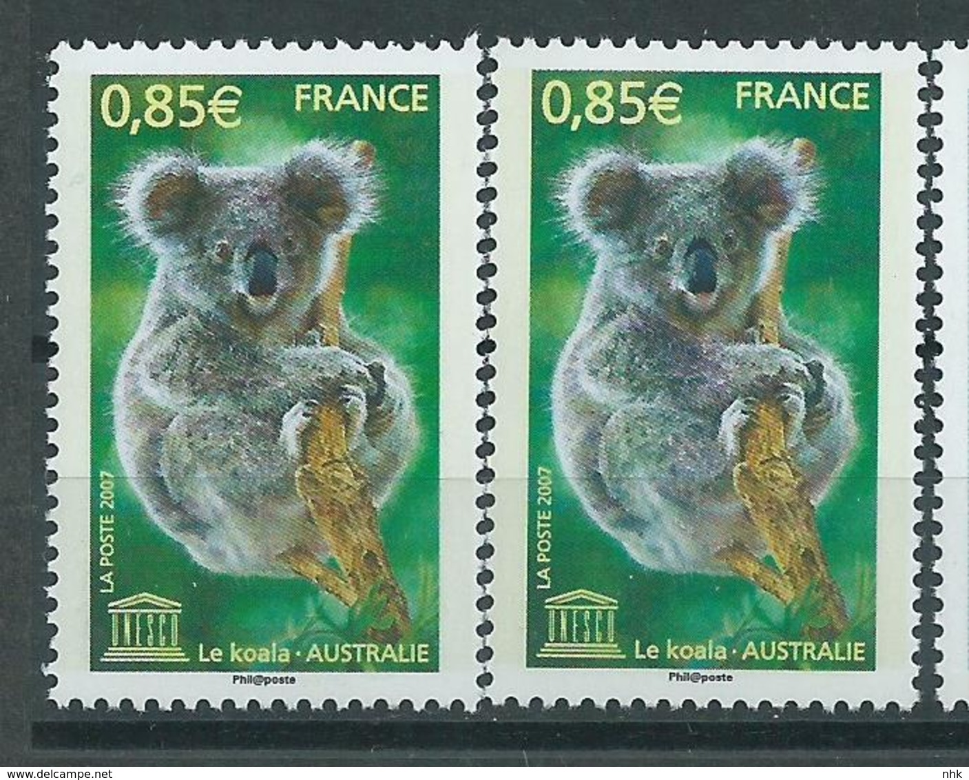 [28] Variété :  Services N° 139 Koala Bleu Au Lieu De Brun + Normal ** - Neufs