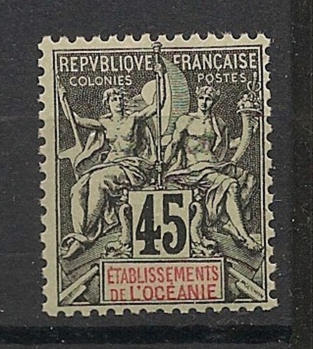 Océanie - 1900-07 - N°Yv. 19 - Groupe 45c Noir - Neuf Luxe ** / MNH / Postfrisch - Unused Stamps