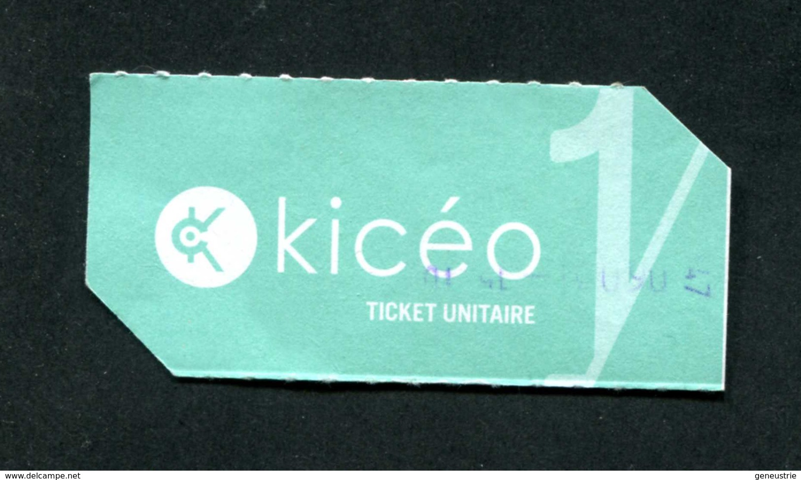 Ticket De Bus / KICEO / Réseau De Bus De La Ville De Vannes - Bus Ticket Transportation - Bretagne - Europe