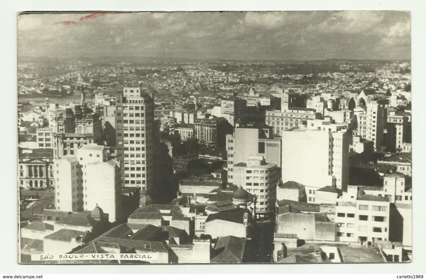 SAO PAULO VISTA PARCIAL 1939  - VIAGGIATA FP - São Paulo