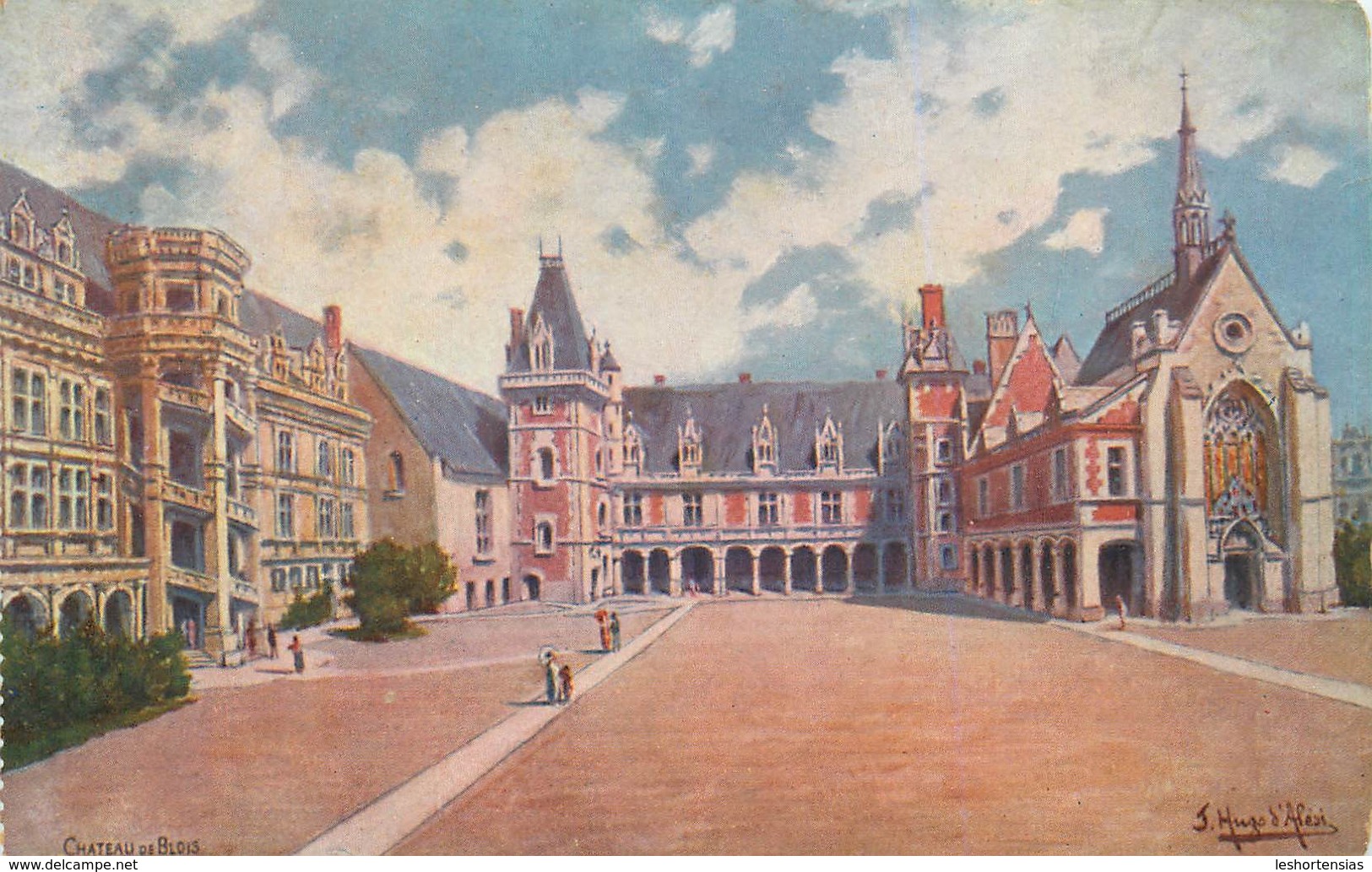 CHATEAU DE BLOIS ILLUSTRATEUR J HUGO D'ALESI - D'Alési, Hugo