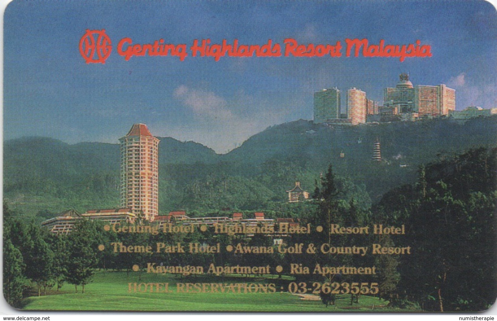 Malaisie : Genting Highlands Resort - Cartes D'hotel