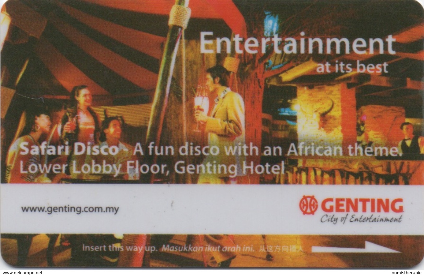 Malaisie : Genting City Of Entertainment : Safari Disco - Cartes D'hotel