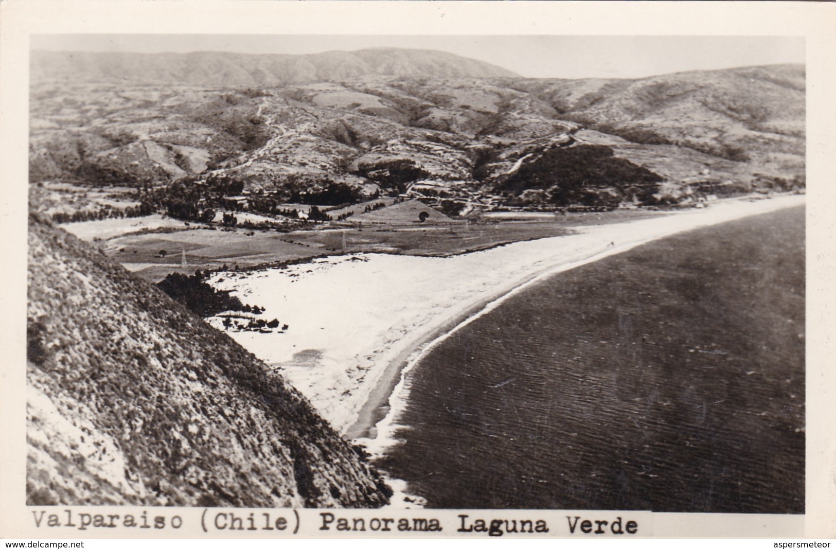 VALPARAISO, CHILE. PANORAMA LAGUNA VERDE. CIRCA 1938s NON CIRCULEE - BLEUP - Chile