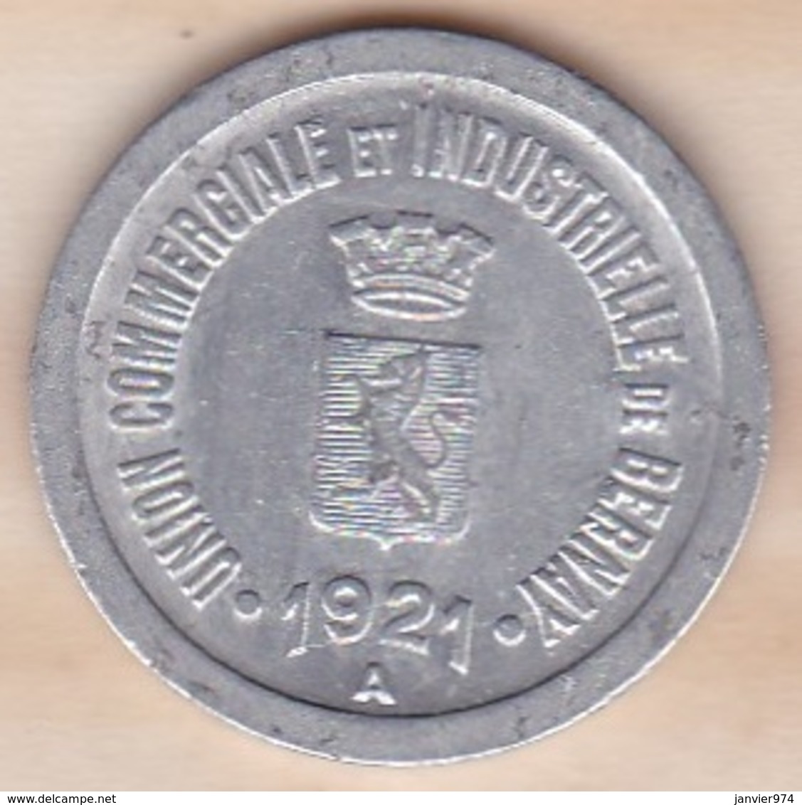 27 . Eure. Union Commerciale Et Industrielle Bernay 10 Centimes 1921 - Monétaires / De Nécessité