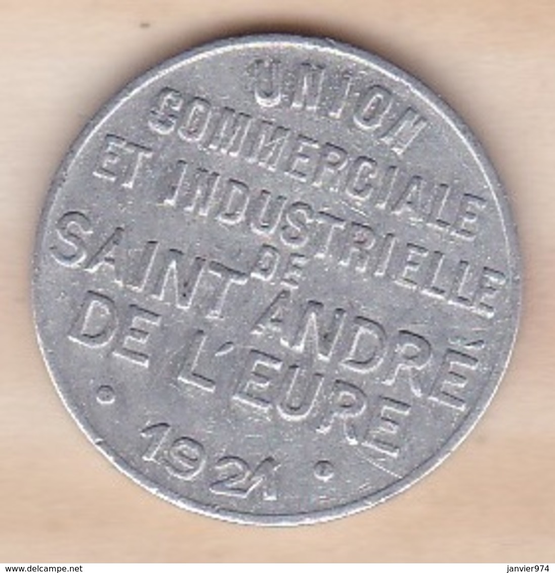 27 . Eure. Union Commerciale Et Industrielle Saint Andre De L Eure 10 Centimes 1921 - Monétaires / De Nécessité