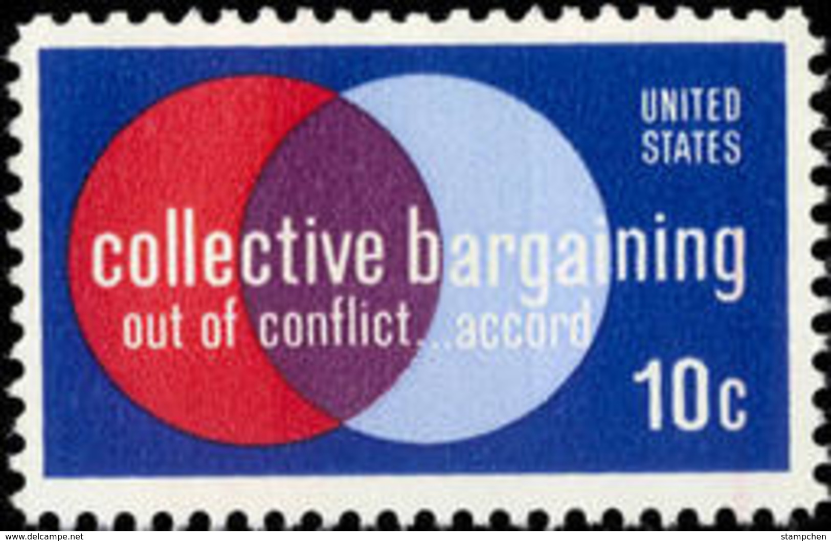 1975 USA Collective Bargaining Stamp Sc#1558 Law Labor Management - Other & Unclassified