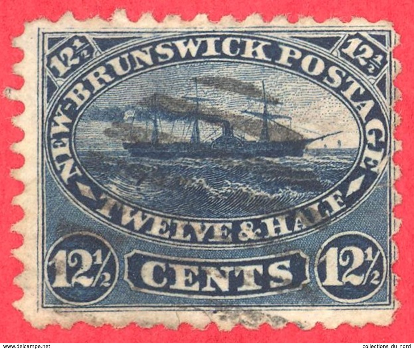 Canada New-Brunswick  - # 10 O F - Steamship - 12 Cents - Gebraucht