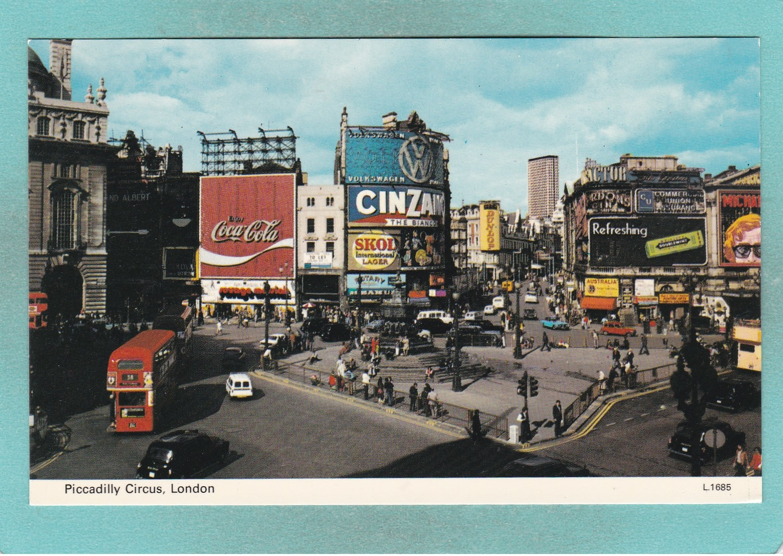 Small Post Card Of Piccadilly Circus,London,Q108. - Piccadilly Circus