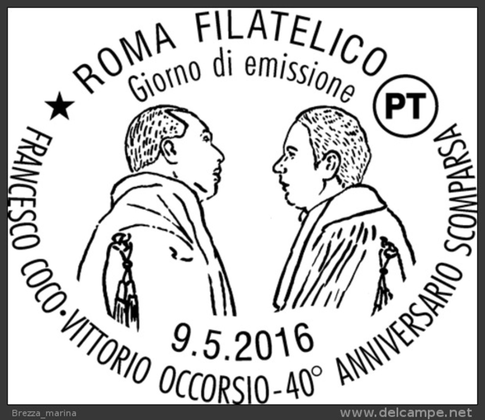 ITALIA - Usato - 2016 -  Vittime Del Terrorismo - Francesco Coco E Vittorio Occorsio - 0,95 - 2011-20: Usati