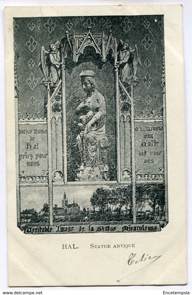 CPA - Carte Postale - Belgique - Hal - Statue Antique - 1903 ( DD7292) - Halle