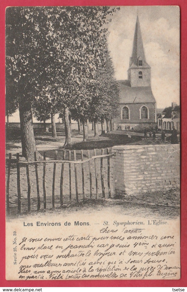 St Symphorien - L'Eglise - 1903  ( Voir Verso ) - Mons