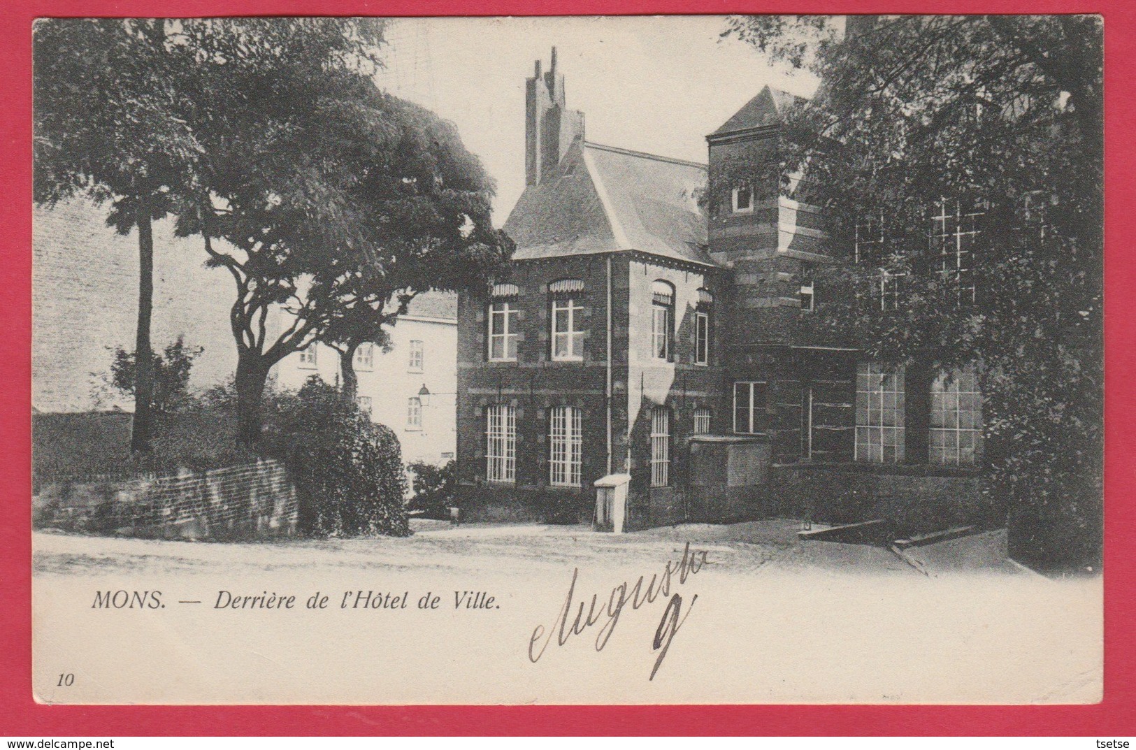 Mons - Derrière De L'Hôtel De Ville - 190?  ( Voir Verso ) - Mons