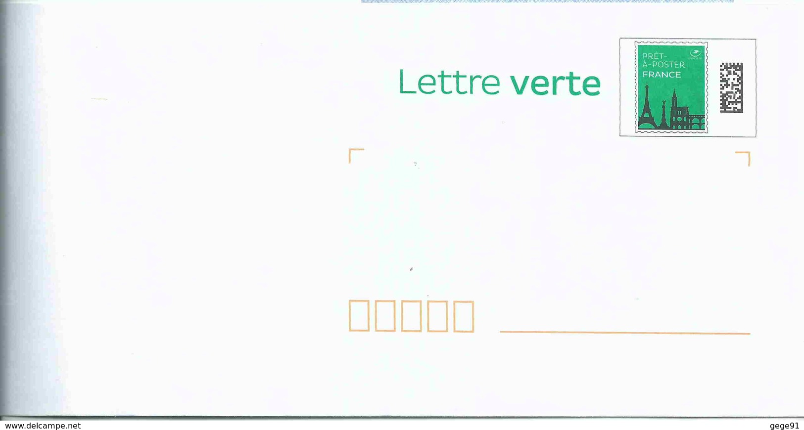 Pap Monuments Lettre Verte à Fenêtre - Pour Les Repiquages - Absences Des Conditions D'utilisation - Prêts-à-poster:  Autres (1995-...)