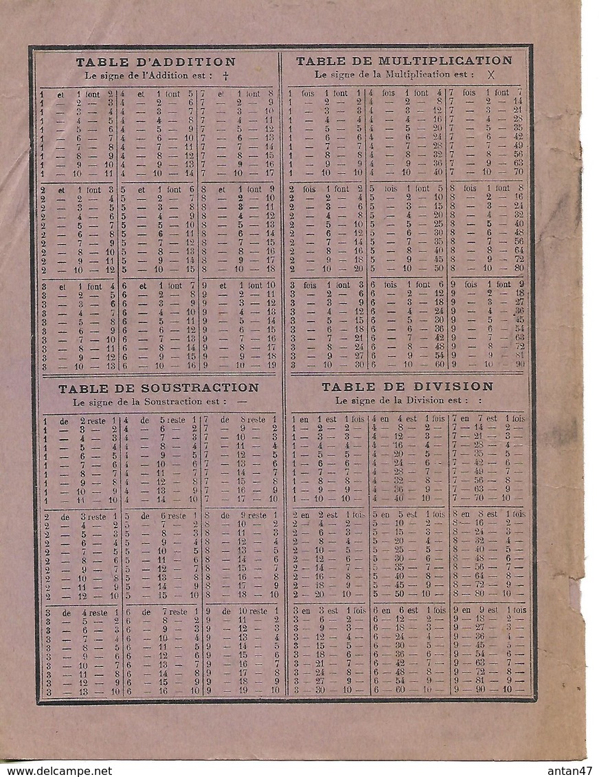 Protège-cahiers Illustrés / Avions, Aéroplanes / Tables De Calcul - Transports