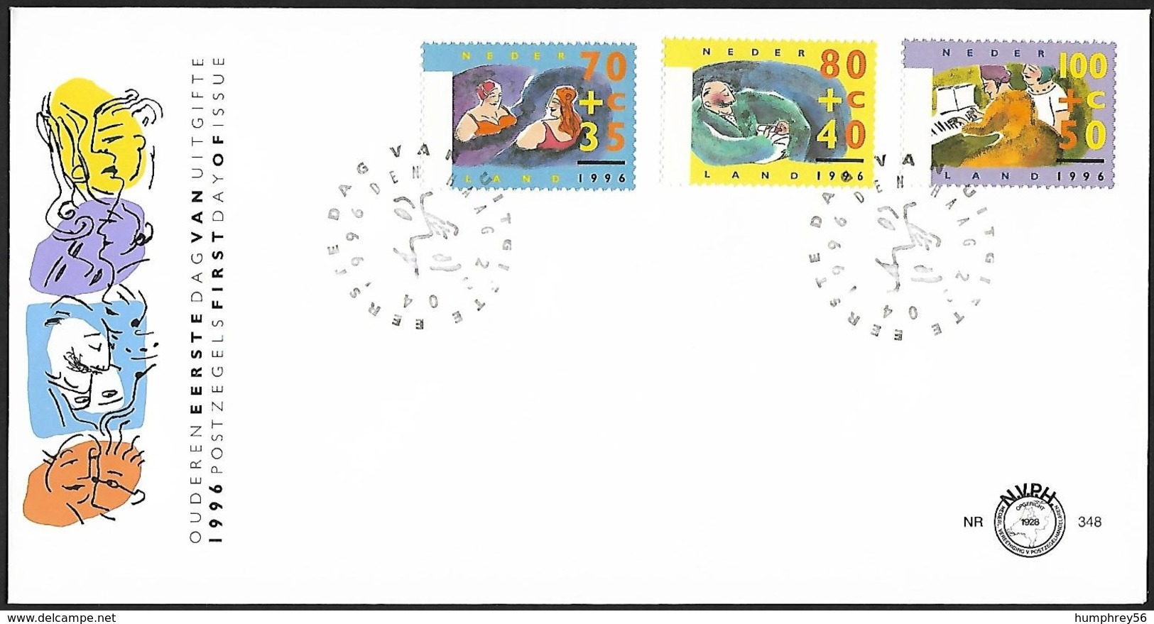 1996 - NEDERLAND - FDC Summer Stamps + SG 1793/1795 + DEN HAAG - FDC