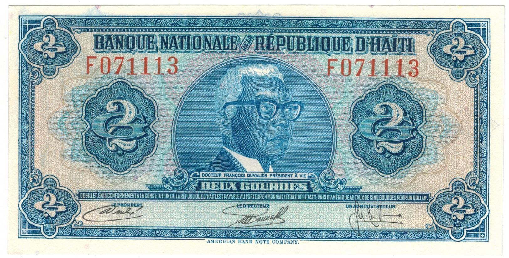 Haiti, 2 Gourdes, P-211, UNC. - Haiti