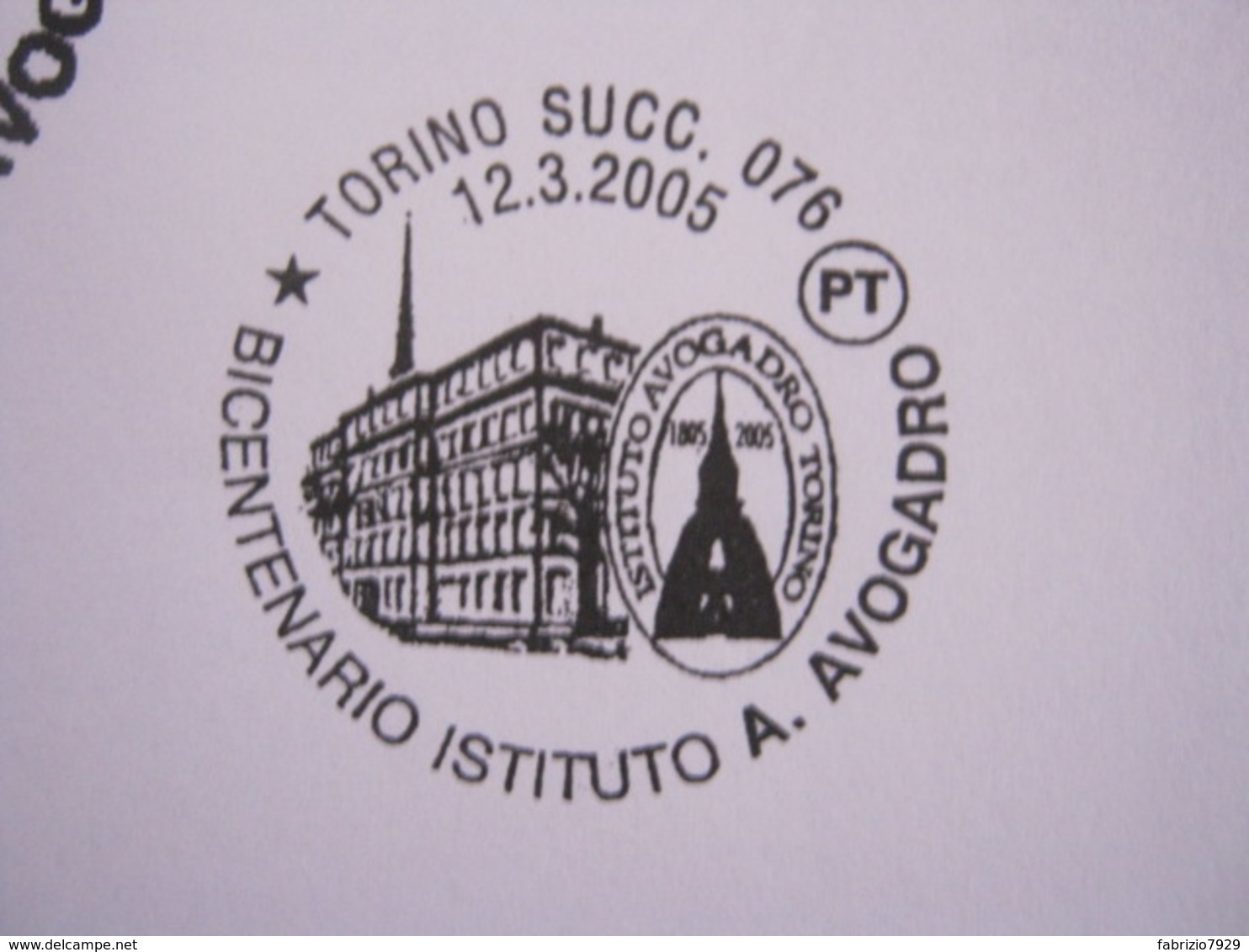 A.08 ITALIA ANNULLO - 2005 TORINO 200 ANNI ISTITUTO AVOGADRO FISICA SCUOLA EDIFICIO ARCHITETTURA - Fisica