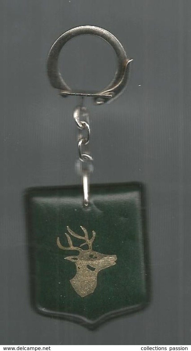 Porte Clefs , Clés , J. Brun , Confiserie ,cerf ,Poitiers , 2 Scans , Frais 1.95 E - Porte-clefs