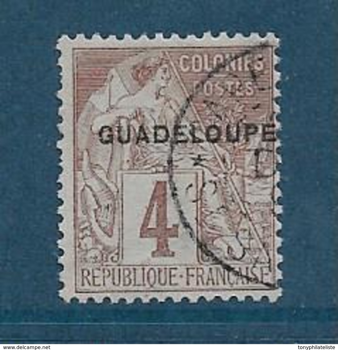 Colonie Timbre De Guadeloupe De 1881 N°16 Oblitéré - Oblitérés