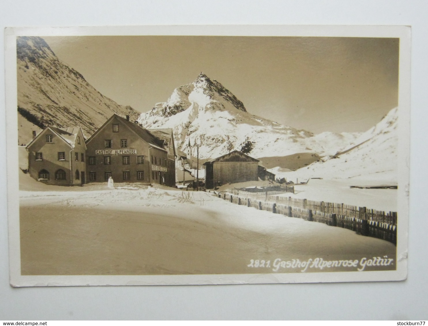 GALTÜR , Gasthof Alpenrose ,  Schöne Karte  1931 - Galtür