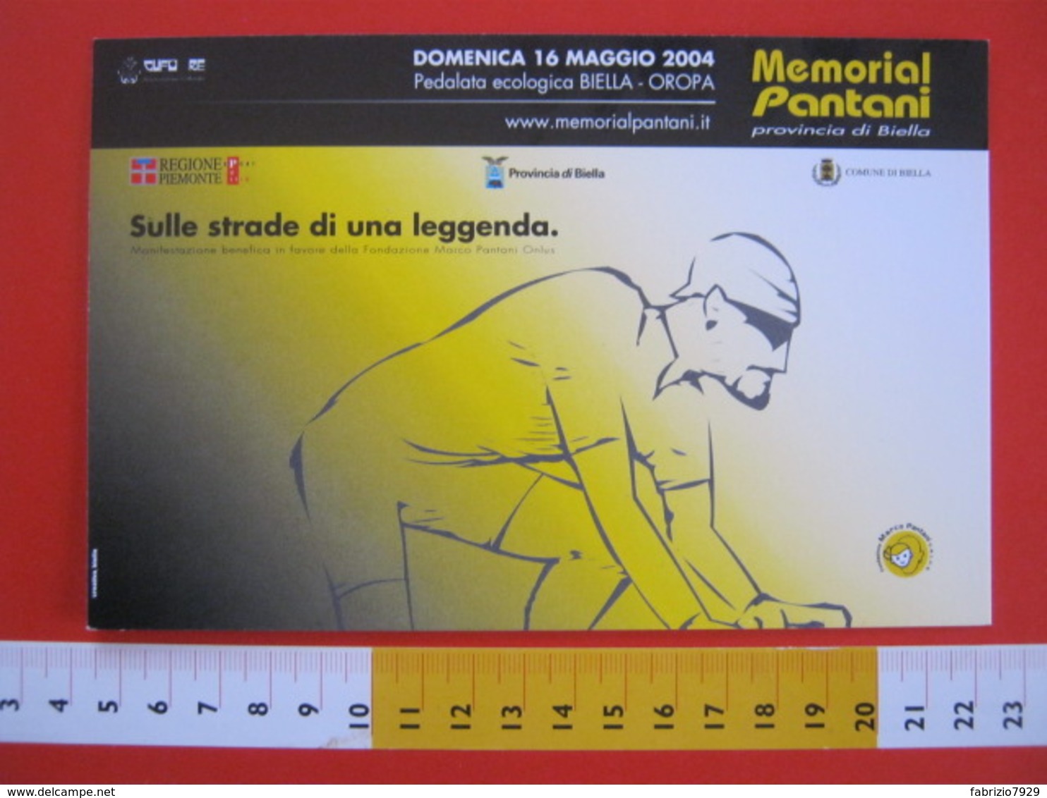 A.08 ITALIA ANNULLO - 2004 OROPA BIELLA CICLISMO PROVINCIA MEMORIAL MARCO PANTANI IL PIRATA CAMPIONE GIRO - Ciclismo