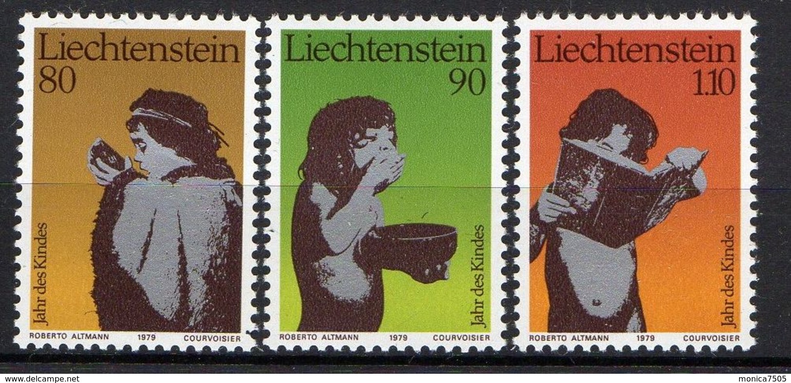 LIECHTENSTEIN ( POSTE ) : Y&T N°  666/668  TIMBRES  NEUFS  SANS  TRACE  DE  CHARNIERE . - Neufs