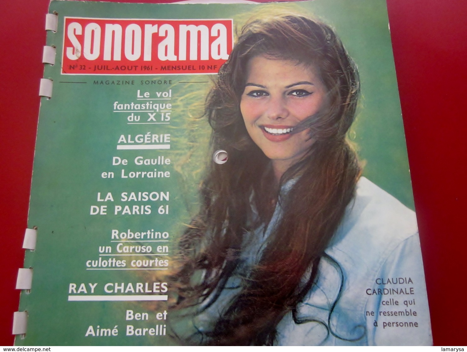 Magazine Sonorama N° 32-Août 1961-Musique Disque Vinyle Format Spécial Algerie-De Gaulle-Ursula Andress-Ray Charles-Pubs - Formats Spéciaux