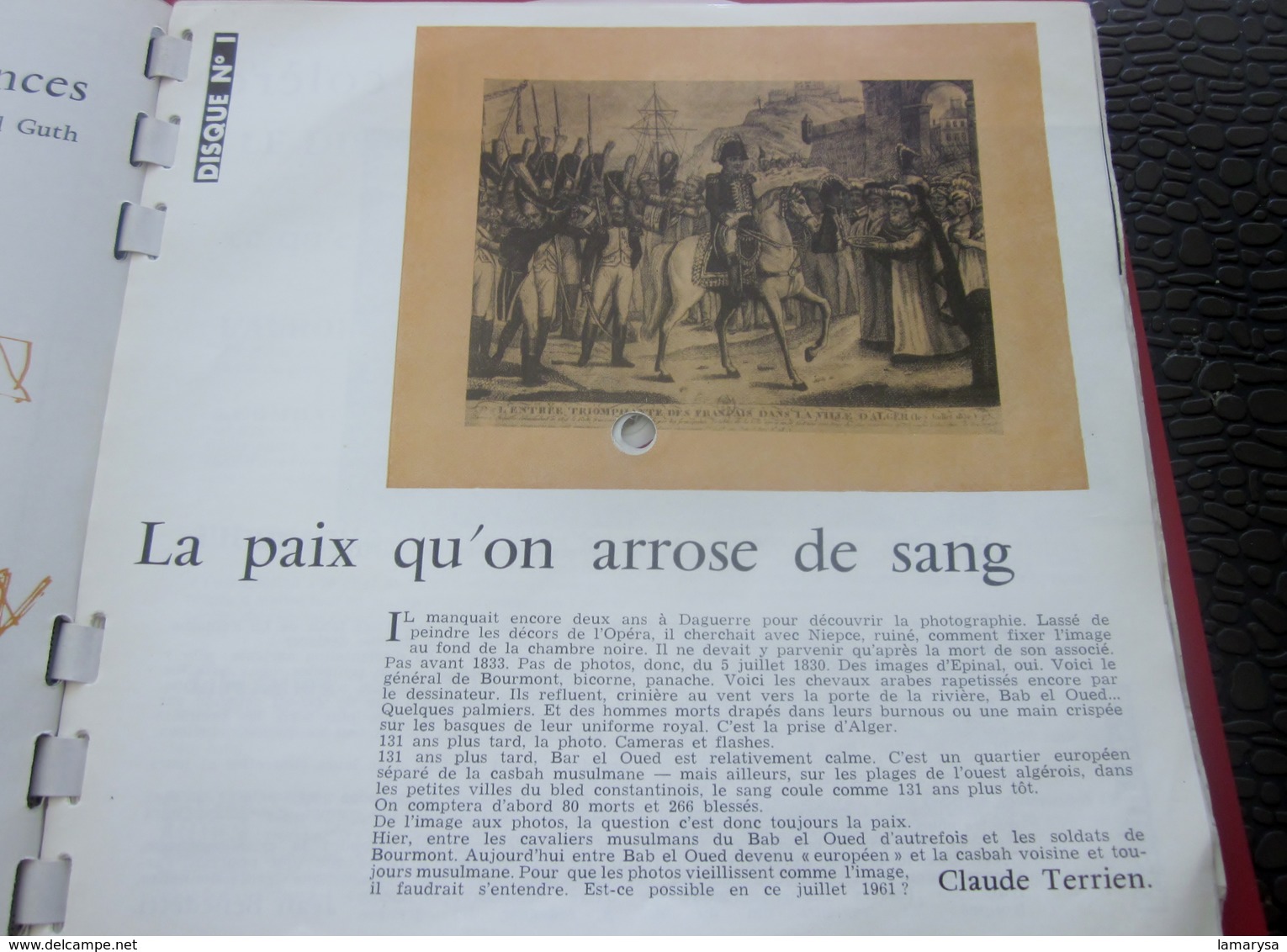 Magazine Sonorama N° 32-Août 1961-Musique Disque Vinyle Format spécial Algerie-De gaulle-Ursula Andress-Ray Charles-Pubs