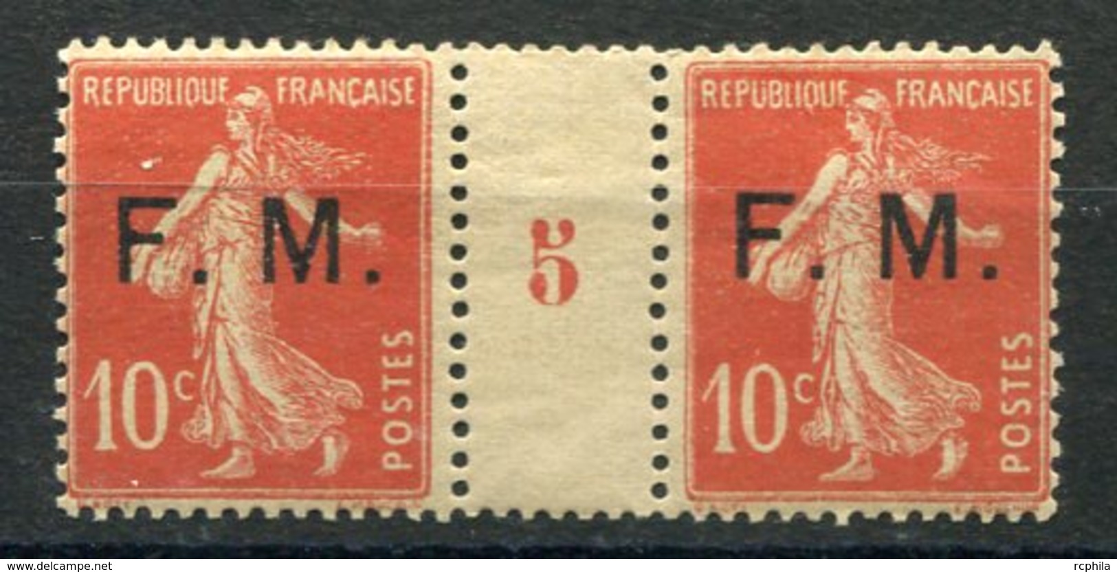 RC 11630 FRANCE FM N° 5 10c SEMEUSE FRANCHISE MILITAIRE MILLESIME 5  NEUF */** TB - Millésime