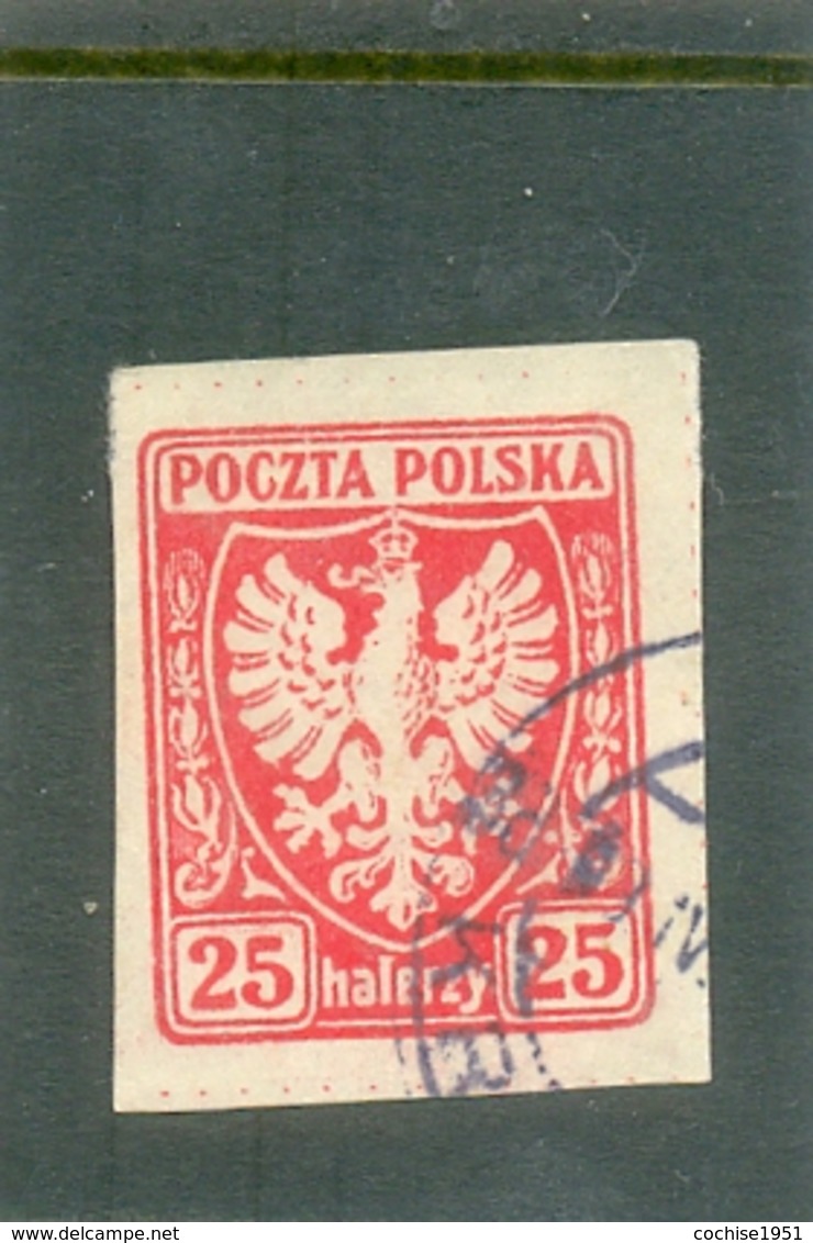 1919 POLOGNE Y & T N° 143 ( O ) Aigle 25 H. - Usados