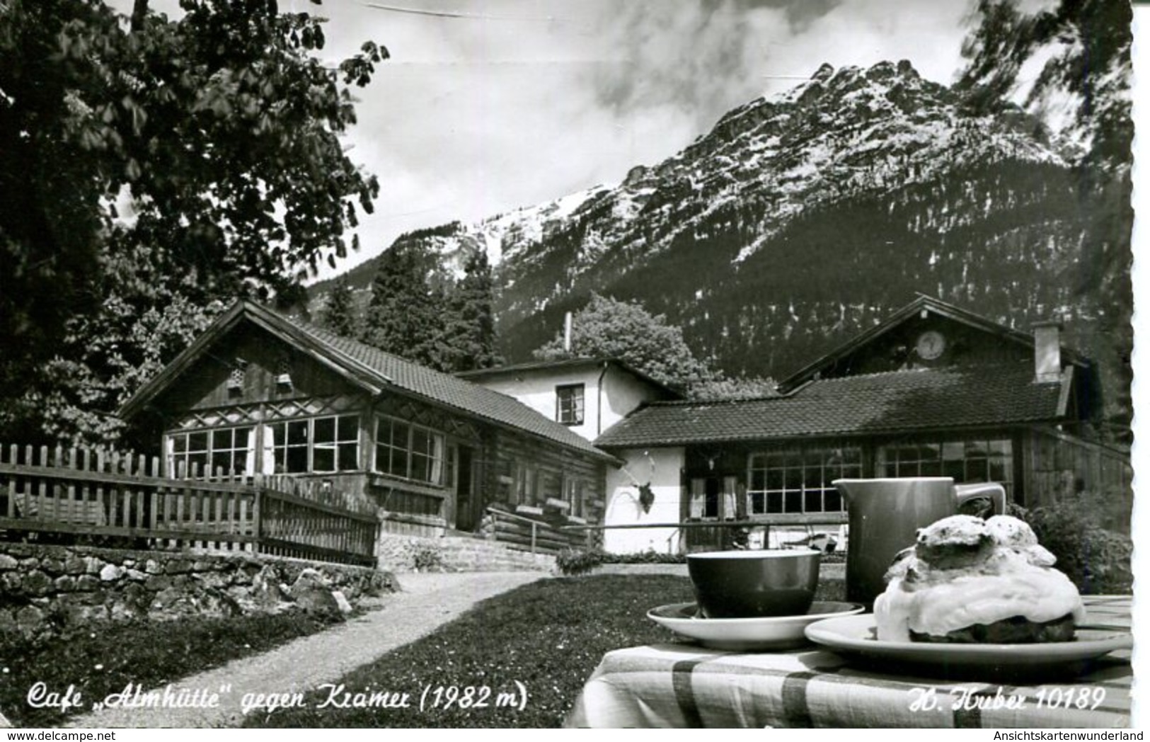 005919  Garmisch-Partenkirchen - Café "Almhütte" Gegen Kramer  1959 - Garmisch-Partenkirchen