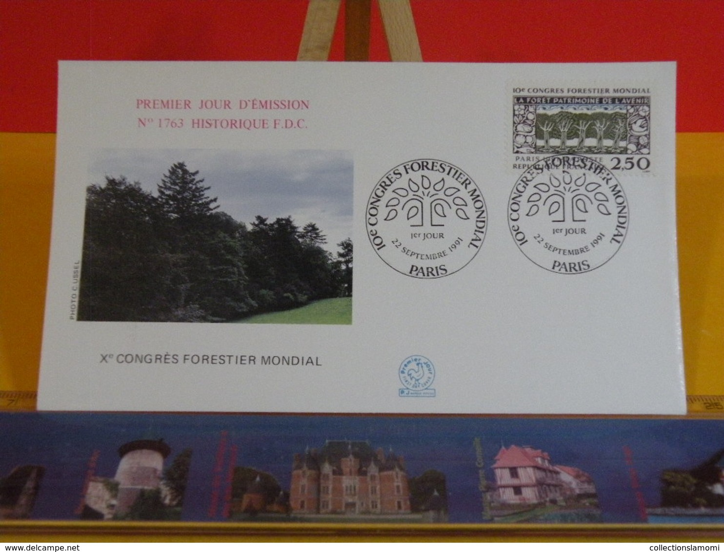 Congrès Forestier Mondial - Paris - 22.9.1991 FDC 1er Jour N°1763 - Coté 2,50€ - 1990-1999