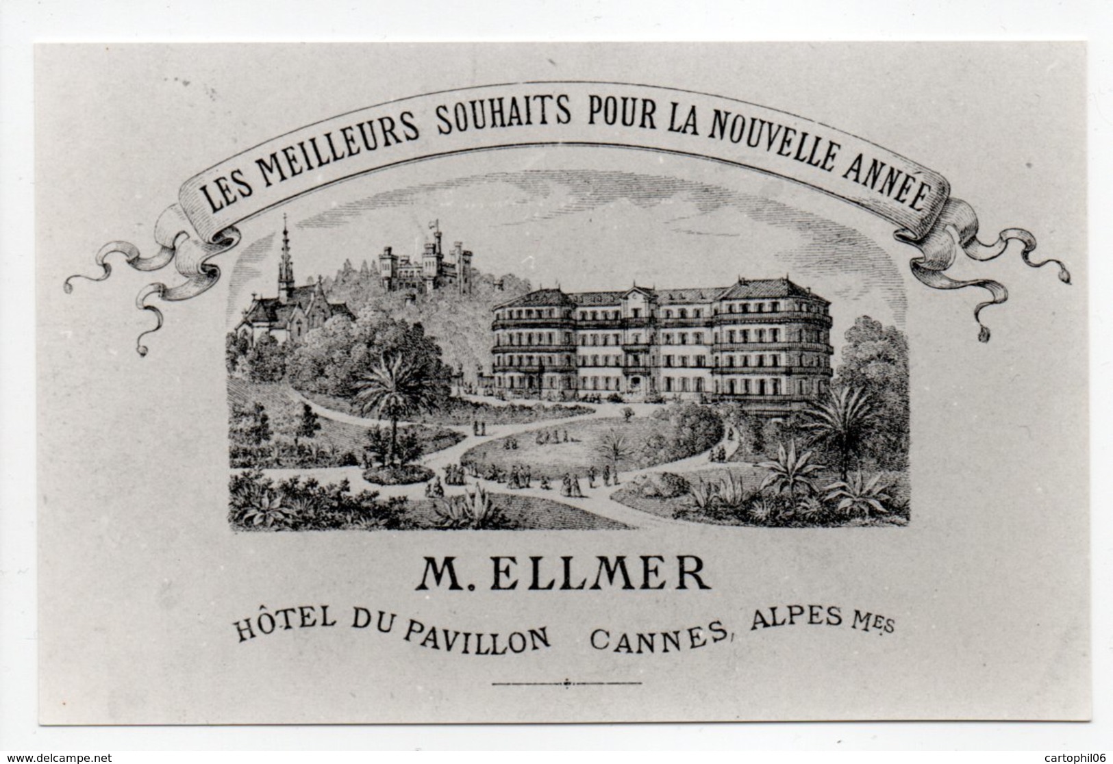 - Carte-Photo CANNES (06) - HOTEL DU PAVILLON - M. ELLMER - - Cannes