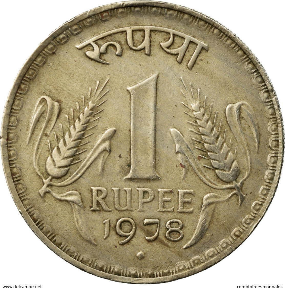 Monnaie, INDIA-REPUBLIC, Rupee, 1978, TTB, Copper-nickel, KM:78.1 - Inde