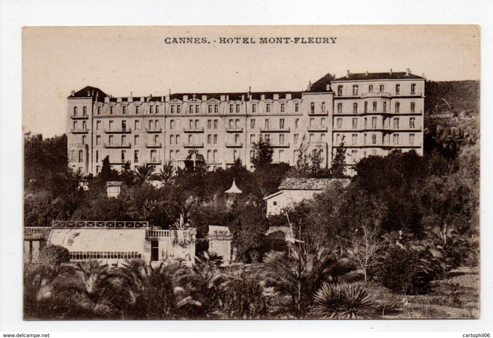 - CPA CANNES (06) - HOTEL MONT-FLEURY - Photo GILETTA - - Cannes