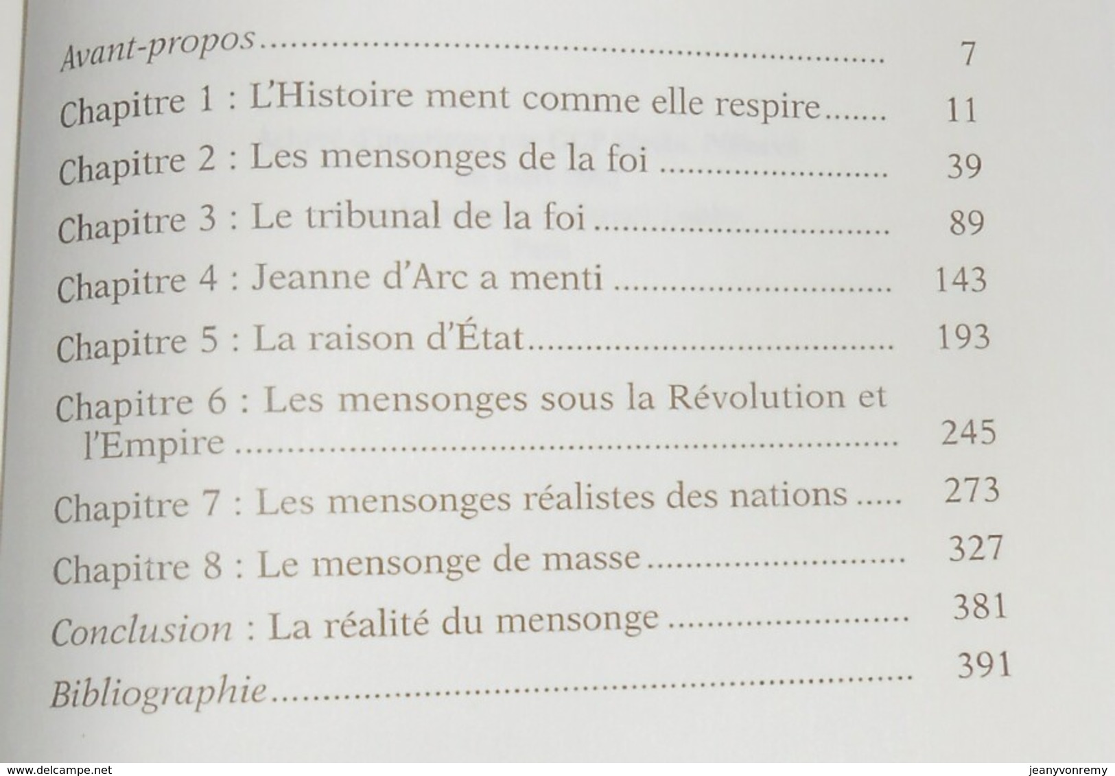 Les Mensonges De L'Histoire. Pierre Miquel. 2002. - Histoire