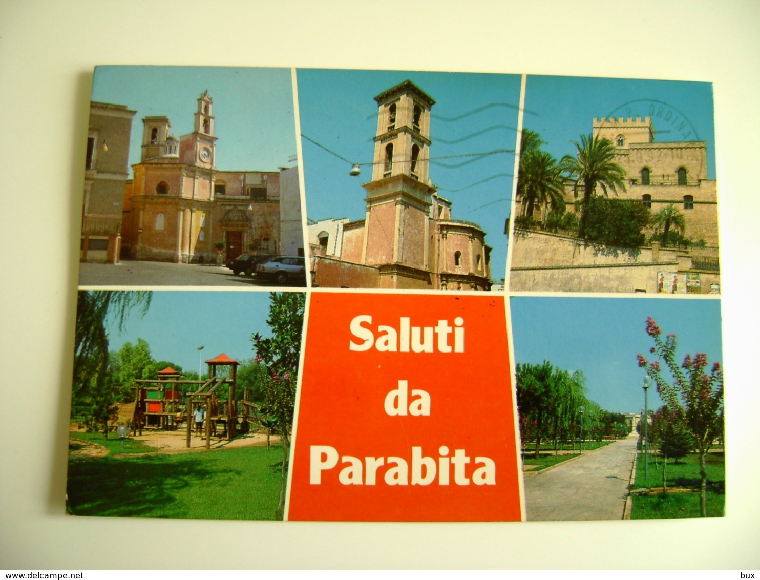 SALUTI  DA PARABITA  LECCE PUGLIA   VIAGGIATA  COME DA FOTO - Lecce