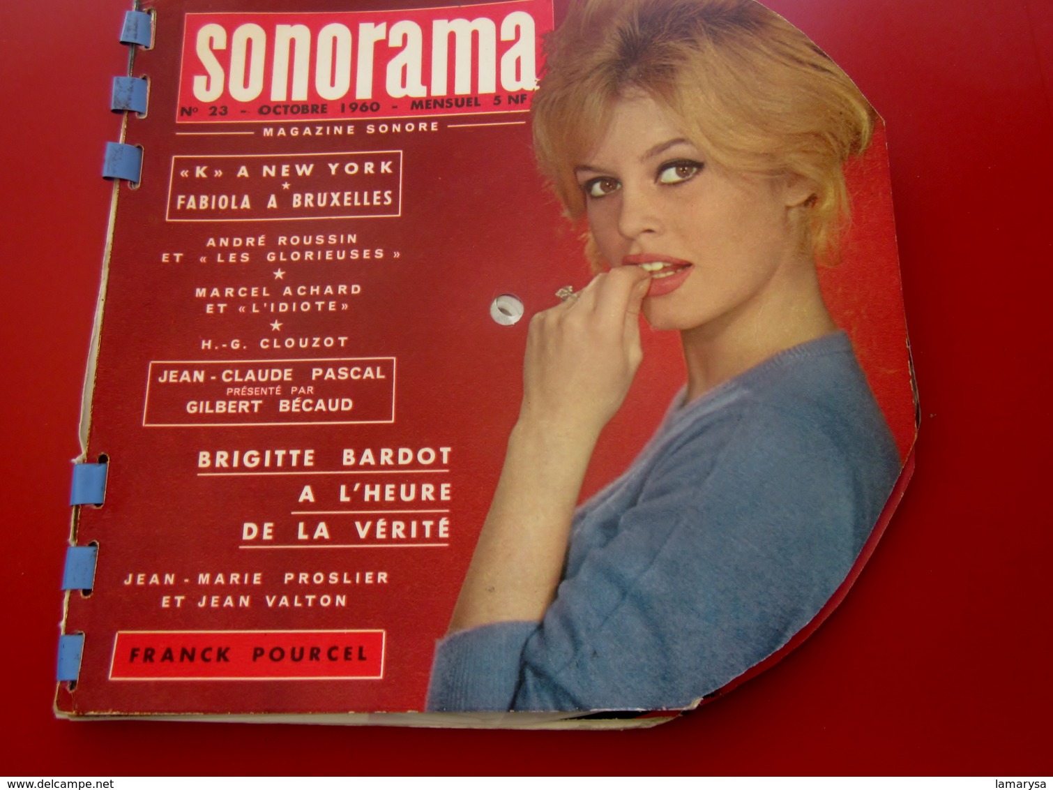 Magazine Sonorama N°23-Oct 1960 -Musique Disque Vinyle Format Spécial-Bricitte Bardot-Gilbert Becaud-Airs Du MoisPubs - Formats Spéciaux