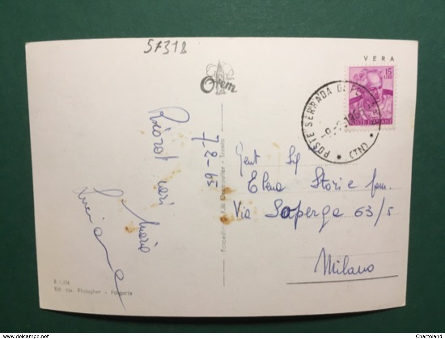 Cartolina Serrada Di Folgaria M. 1248 - Panorama - 1965 - Trento