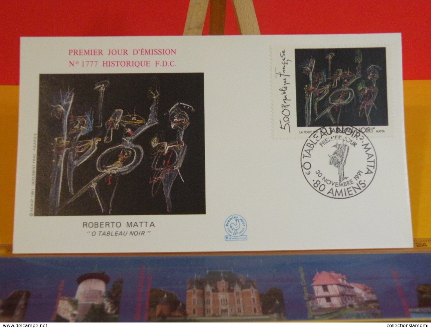 Roberta Matta - 80 Amiens - 30.11.1991 FDC 1er Jour N°1777 - Coté 3,70€ - 1990-1999