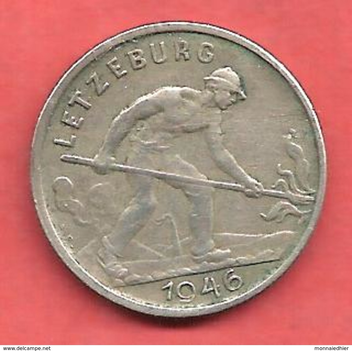 1 Franc , LUXEMBOURG , Cupro-Nickel , 1946 , N° KM # 46.1 - Luxembourg