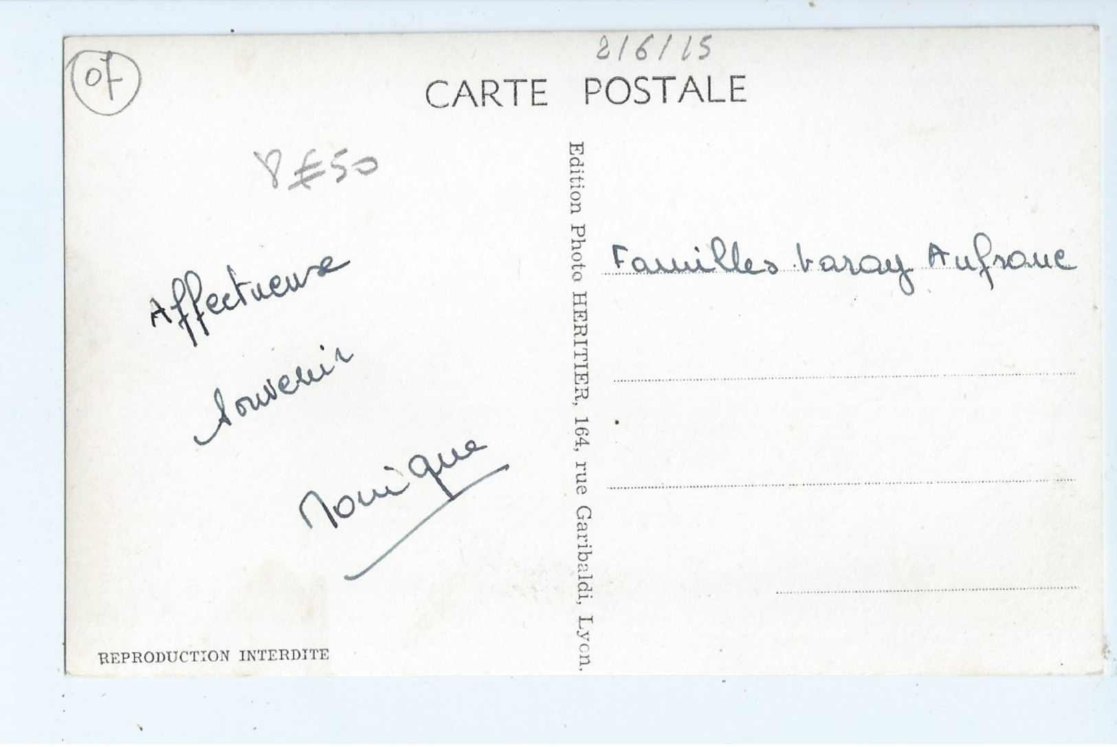 Cpa  -  07   - Devesset  -  Ferme Modele  -   - Animation   -  Selection - 1958 -   Rare - Autres & Non Classés